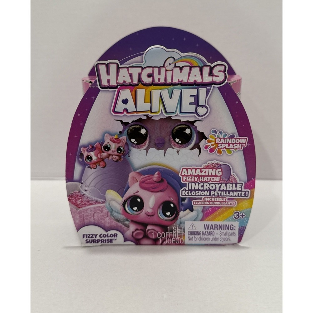 Hatchimals Alive Rainbow Splash Fizzy Color Surprise Damaged Box‎